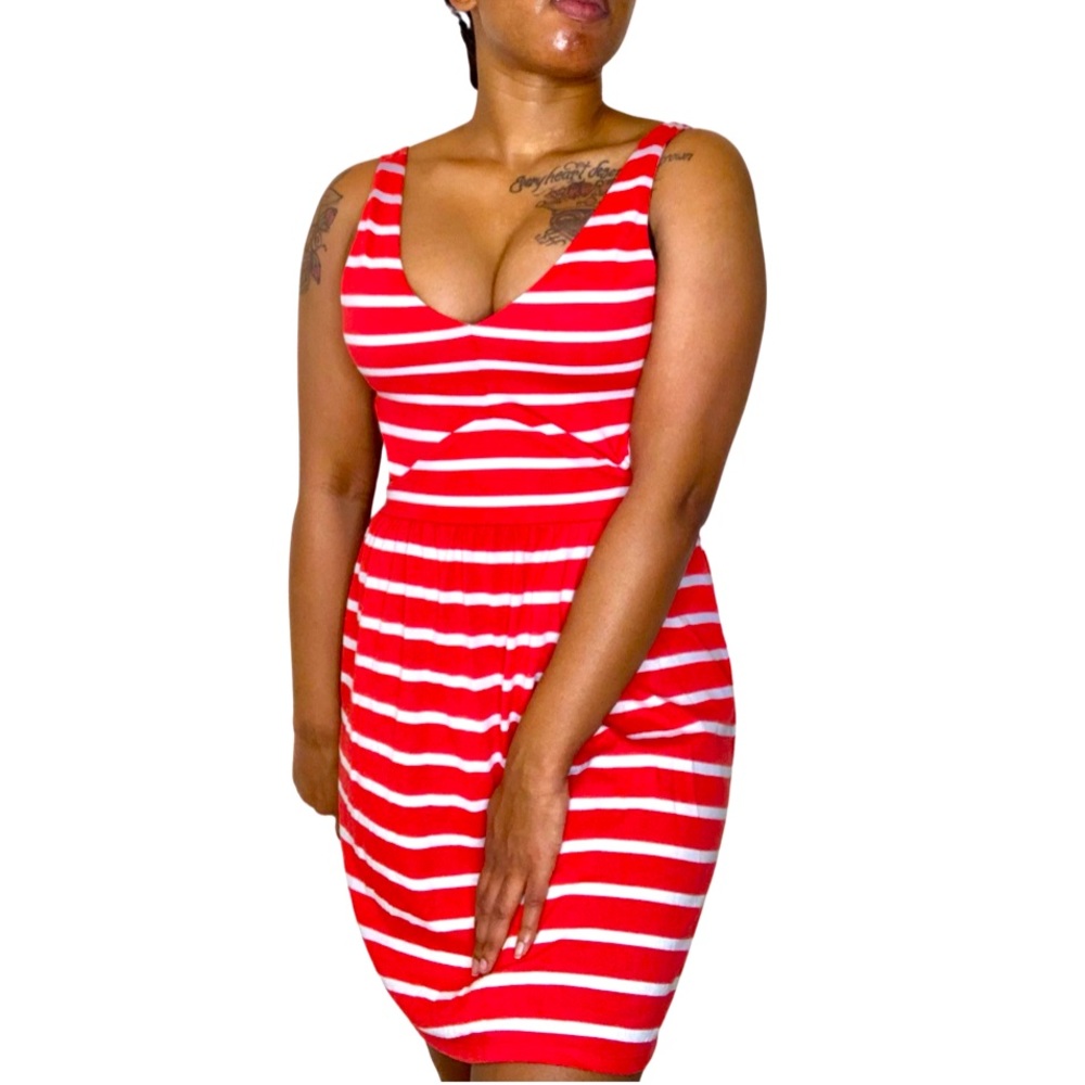 Red & White Stripped Summer/Spring Dress